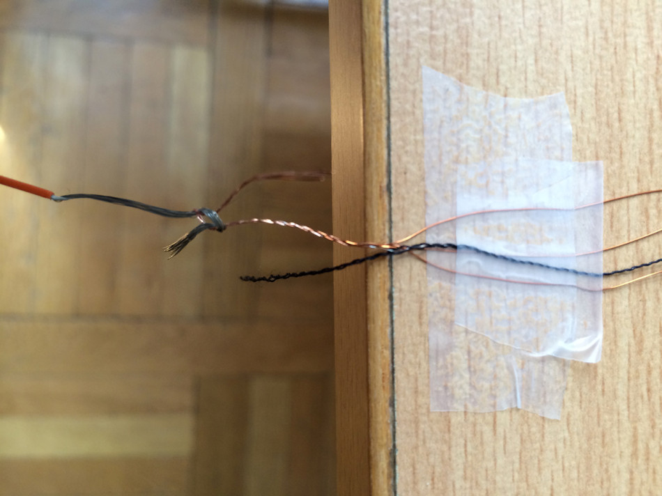 connecting threads to wire