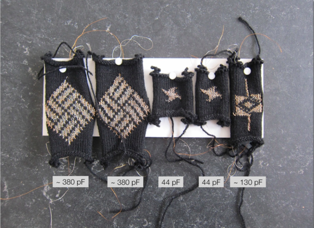 knitted capacitors