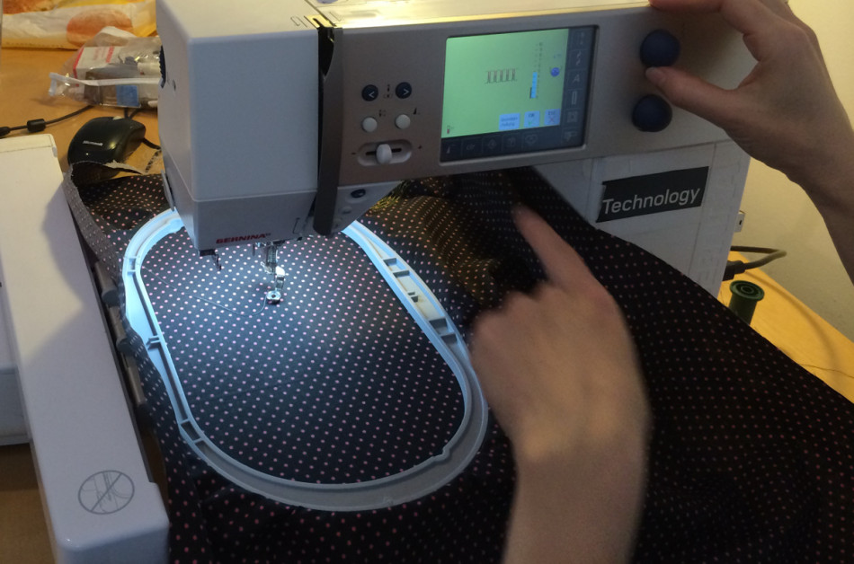 Bernina embroidery machine - setting the tension