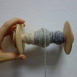 spun and plied 20% conductive wool & 80% wool