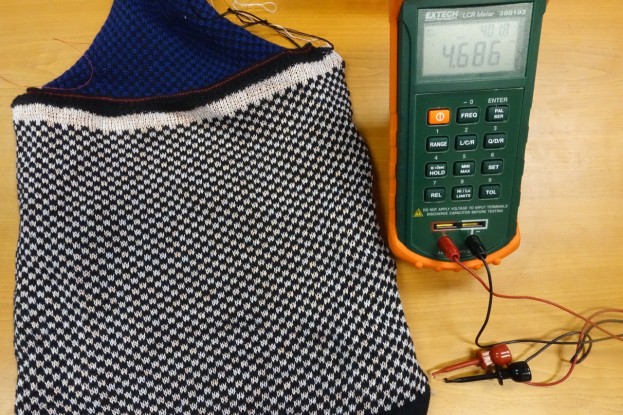 Measuring Knitted Sample